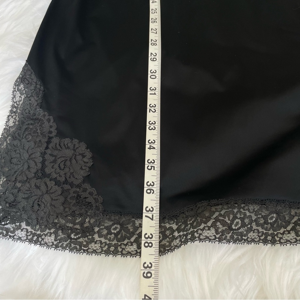 Vintage Henson Kickernick Full Dress Slip / Negligee Black + Gray Lace Size 32 - Picture 16 of 16